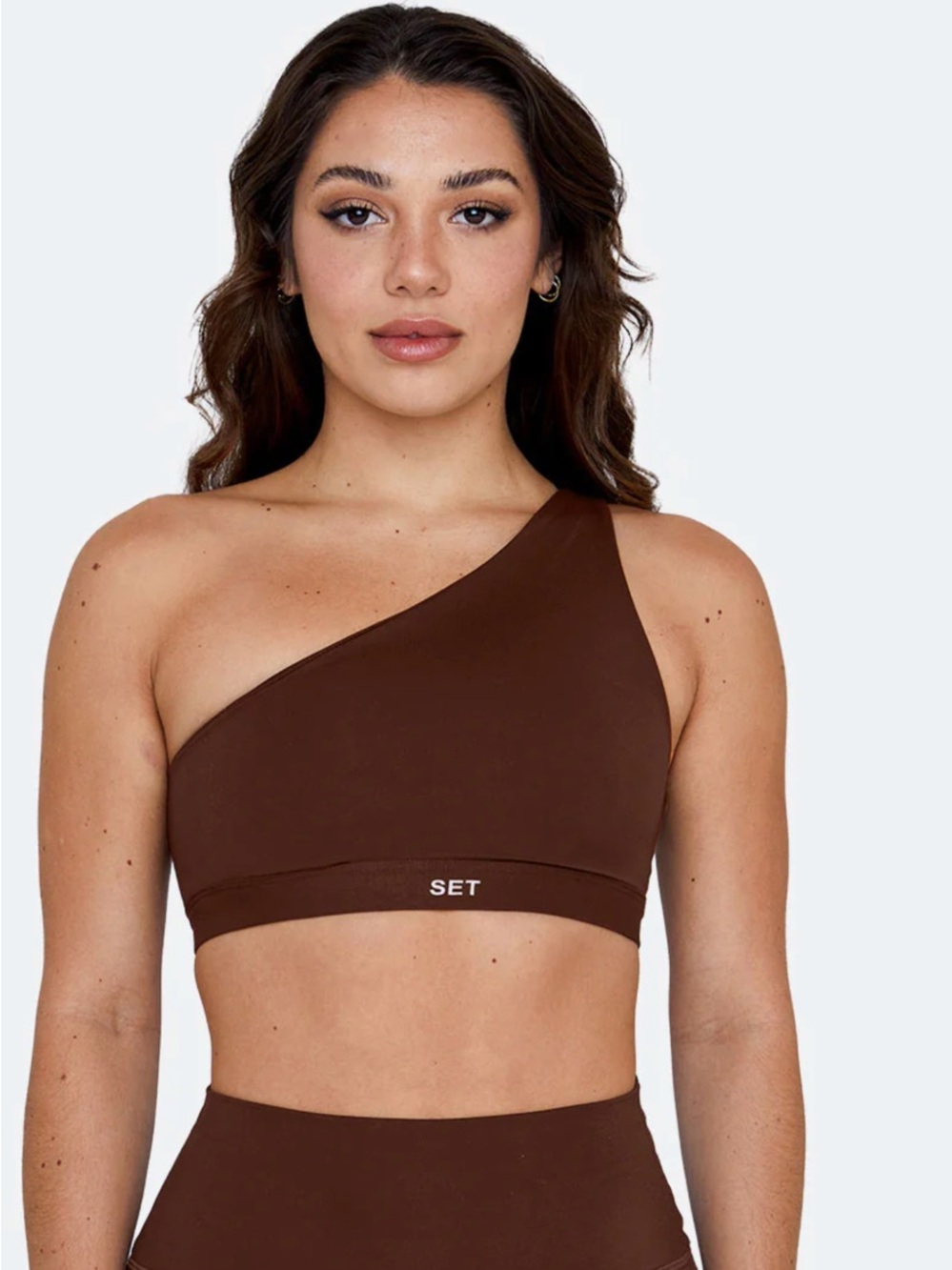 Set Active Luxform One Shoulder Bra in Coco